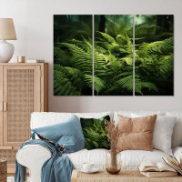 Gracie Oaks Ferns Plant Enchanted Forest I - Floral Metal Wall Decor Set