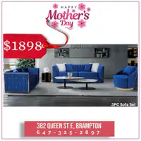 Designer Living Room Sets on Mothers Day Sale!!