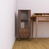 Latitude Run® Standing Corner Cabinets Storage Table
