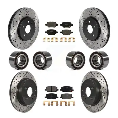 Front Rear Bearing Coated Brake Rotor Pads Kit (10Pc) For Chevrolet Trax Buick Encore AWD KBB-117798