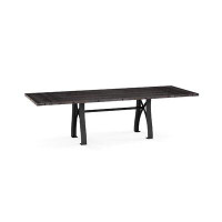 Williston Forge Annelinde Extendable Remove Leaf Trestle Dining Table