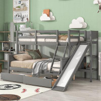Red Barrel Studio Bunk Bed With 2 Drawers