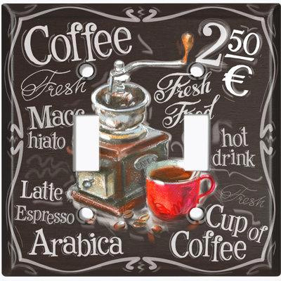 WorldAcc Plaque murale à 2 interrupteurs à bascule Fresh in Coffee Makers in Québec