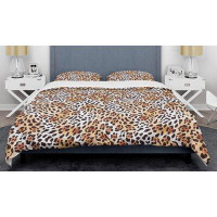 Made in Canada - East Urban Home Glam Leopard Mid-Century Duvet Cover Set