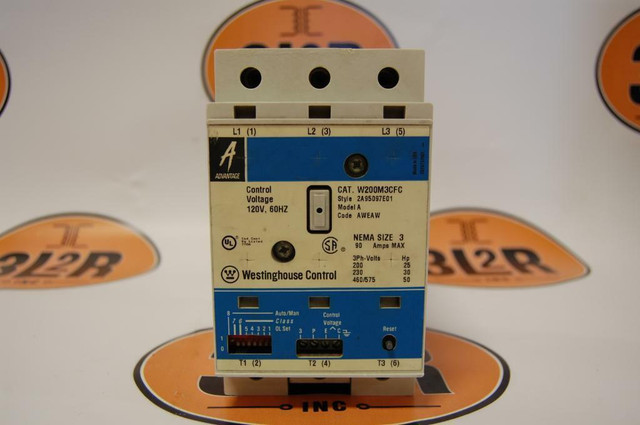 Westinghouse- W200M3CFC (90 Amp, 600V, 3Ph, 50Hp, 120V Control Voltage, Nema Size 3) Non Reversing Starter in General Electronics