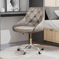 Mercer41 Modern Velvet Fabric Living Room Furniture Dining Chair