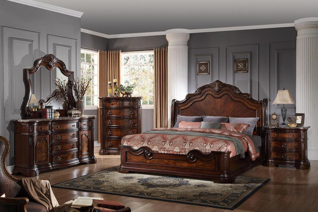 Luxury King Wooden Bedroom Set !! Lowest Market Price Offer !! in Beds & Mattresses in Mississauga / Peel Region - Image 4