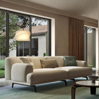 Crafts Design Trade 110.24" CreamyWhite Cotton and linen Modular Sofa