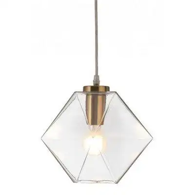 Sed98 Brighten up your space with this gorgeous gold lantern plastic dimmable ceiling light with cle...
