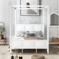 Shinely Homes Style Canopy Storage Bed