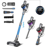 INSE INSE Cordless Vacuum Cleaner, 400W Stick Vacuum With 30Kpa Powerful Suction, 55Min Runtime, Smart Induction Auto-Ad