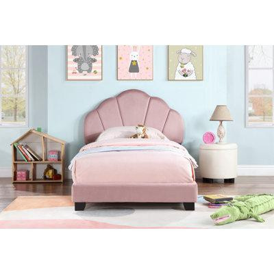 Gemma Violet Areli Upholstered Platform Bed in Beds & Mattresses