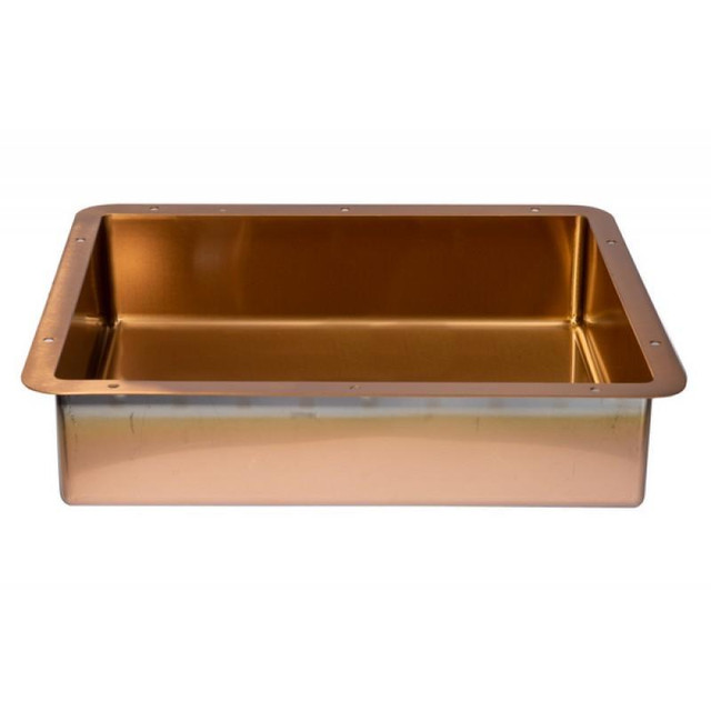 Rectangular 18.63 X 14.37-In Stainless Steel Undermount Sink (Black, Bronze, Antique, Rose Gold or Gold) w Drain  EBS in Plumbing, Sinks, Toilets & Showers - Image 4