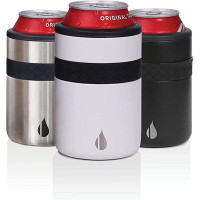 Elemental Elemental Regular Can Cooler, Triple Wall Stainless Steel Insulated Beverage - Drink Sleeve For 12Oz Skinny Se