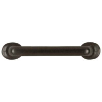 Hickory Hardware Carbonite Collection Pull 4 Inch Centre To Centre Black Iron Finish (10 Pack)