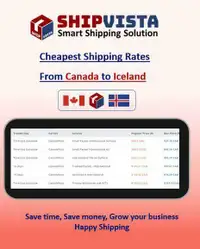 Cheapest Shipping to Iceland from Canada