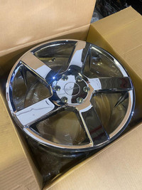 SET OF FOUR BRAND NEW 20 INCH CHROME F150 MILANNI SWITCHBACK WHEELS 6X135 MOUNTED WITH 275 / 55 R20 WORKHORSE TIRES !!