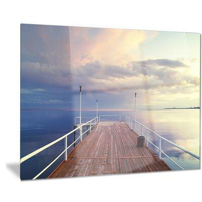 Made in Canada - Design Art Metal 'Pier Under Bright Sky' Photographic Print in Arts & Collectibles