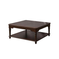 STAR BANNER American Solid Wood Coffee Table Black Walnut Colour European Simple Small Family Vintage Living Room Home C