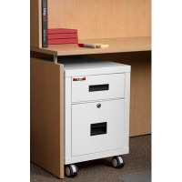 FireKing Mobile Pedestal 1-Hour Fire-Rated Letter Or Legal File Cabinet
