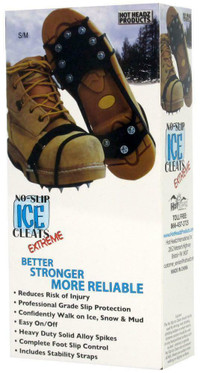 NO-SLIP EXTREME ICE CLEATS -- Avoid the pain of falling on Ice -- Walk with confidence on slippery surfaces!