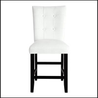 Red Barrel Studio COUNTER HEIGHT CHAIR White & Black Finish A6C43A9F8DDC4855B715C3FC5AA9A589