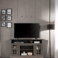 Latitude Run® Tv Media Stand With Open And Closed Storage Space