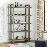 Signature Design by Ashley Bergton 78'' H x 48'' W Solid Wood Etagere Bookcase