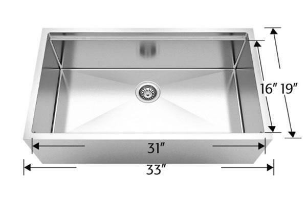 Titanium Plus Series - Apron in Single & Double Bowl, 15mm Radius, 16 Guage Kitchen Ledger Sink - 4 Sizes in Plumbing, Sinks, Toilets & Showers - Image 4