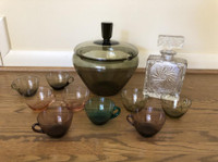 ONLINE AUCTION: Decanter, Punchbowl and Cups