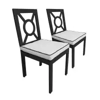 kathy ireland Homes & Gardens by TK Classics Kathy Ireland® Homes And Gardens Madison Ave. Set Of 2 Aluminum Outdoor Din