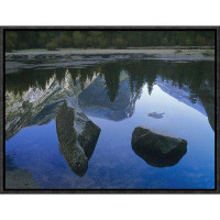 East Urban Home 'Mount Watkins Reflected In, Mirror Lake, Yosemite National Park, California' Framed Photographic Print