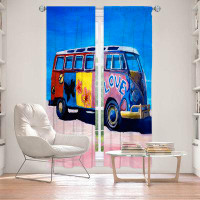 East Urban Home Lined Window Curtains 2-panel Set for Window Size by Markus Bleichner - The Love VW Bus