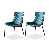 Hokku Designs 33.07" LightGray Solid back side Chair(Set of 2)