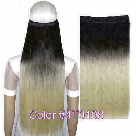 OMBRE HIGH  HEAT RESISTANT Synthetic CLIP IN Hair Extension,120g, 24 GREAT CHOICE in Other - Image 2