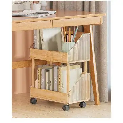 High Capacity Book Storage RackFlexible mobility with swivel casters convenient storage anytime anyw...