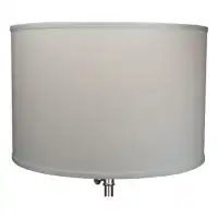 Fenchel Shades 12" H x 18" W Drum Lamp Shade - (Spider Attachment) in Linen Cream