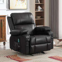 Inbox Zero Massage and Heat Chair with 2 Cup Holder