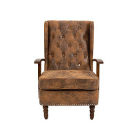 TORREFLEL Wood Frame Armchair,  Modern Accent Chair Lounge Chair For Living Room