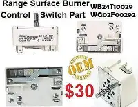 WB24T10029 / GE (4.4-7.4A ) 16401816P008, AP2024076 /WG02F00292 / 769696 GE Genuine OEM 6 -7 Element 1560 watts Switch