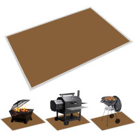 Blooming Large BBQ Mats For Outdoor Grilling Deck Protectors, Fire Pit Mats, (70X60 Inches)