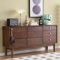 Great Deals Trading 62.99Nut-brown Rectangular Solid + Manufactured Wood Accent Cabinet