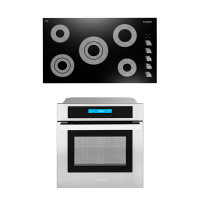 Cosmo 2 Piece Kitchen Package with 36" Electric Cooktop & Wall Oven