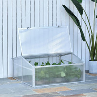 Cold Frame Greenhouse 39.4" x 39.4" x 19" Clear