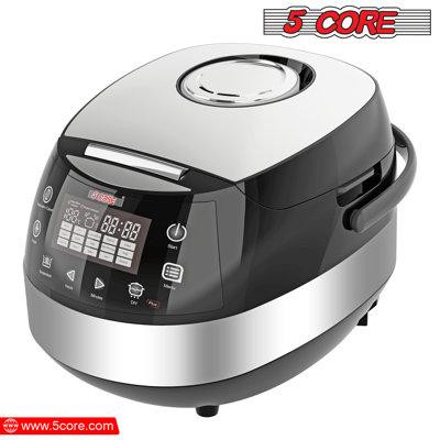 5 CORE 5 Core Asian Rice Cooker Electric Japanese Rice Maker w 17 Preset Touch Screen Nonstick in Microwaves & Cookers