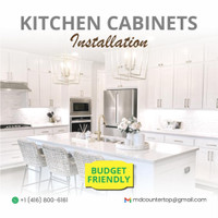 Budget friendly White shaker kitchen cabinets Instllation