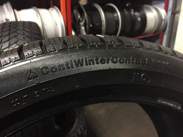 19 inch STAGGERED SET OF 4 USED WINTER TIRES 235/40R19 265/35R19 CONTINENTAL CONTIWINTERCONTACT TS830P TREAD LIFE 95% in Tires & Rims in Toronto (GTA) - Image 3