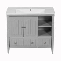 Winston Porter 36inch Bathroom Vanity with two Doors and Drawers
