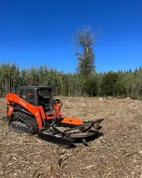 Skid Steer Brush Cutter. Extreme Duty. Cuts 8 inch Trees in Standard Flow. Best in its Class
