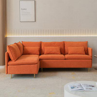 Farm on table Modular L-shaped Corner sofa ,Left Hand Facing Sectional Couch